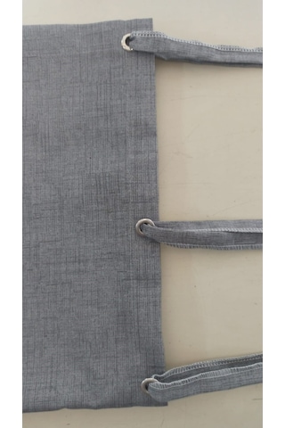 Ceylan Home Balkon Perdesi Brandası Kuş Gözü Seçenekli Düz Gri Gri