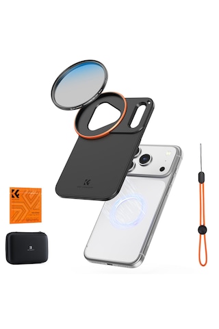 K&f Concept Apple iPhone Uyumlu 17 Pro Max İçin Cpl Filtre + Manyetik Filtre Montaj Adaptörü