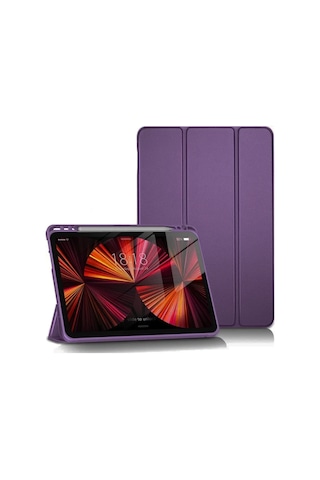 Mey Najmaddin İpad Pro 11 2024 Kılıf Tablet Smart Kılıf - Mor Najmaddin Diğer