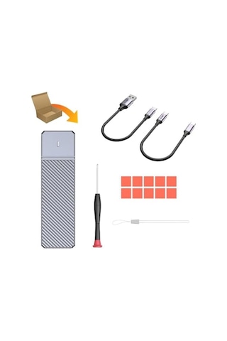 Jeyı Thunderate M.2 Pcıe Nvme Ve M.2 Ngff Sata Ssd To Usb 3.2 Gen2 Çevirici Dönüştürücü Adaptör Harici Taşınabilir Ssd Muhafaza Kutusu