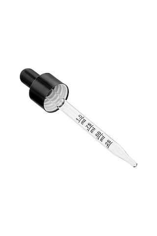 Cam Dereceli Metal Siyah Kapak 18 Mm 50 Ml Şişe Uyumlu