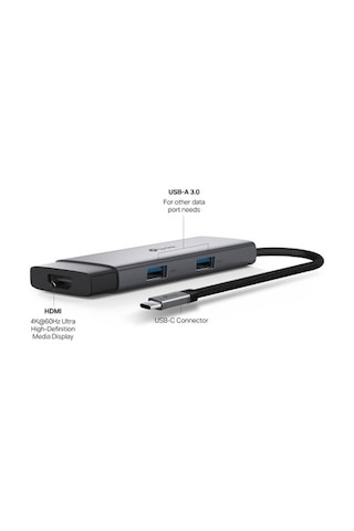 Usb-c 5-in-1 Hub, 4k Hdmı Ve Hızlı Şarj Özellikli