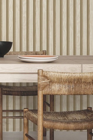 Zümrüt Exclusive Lambri Desenli Duvar Kağıdı 7640