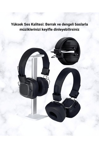 Rgb Işıklı Katlanabilir Bluetooth 5.3 Kulak Üstü Kulaklık -