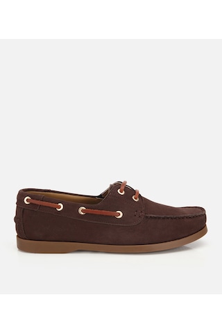 Hotiç Erkek Nubuk Deri Kahverengi Bağcık Detaylı Günlük Loafer 02ayh319740a480 02ayh319740a480