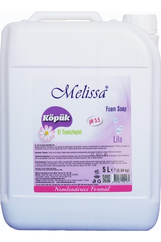 Melissa Lila Köpük El Temizleyici Sabun 5 L Melissa Lila Köpük El Temizleyici Sabun 5 L