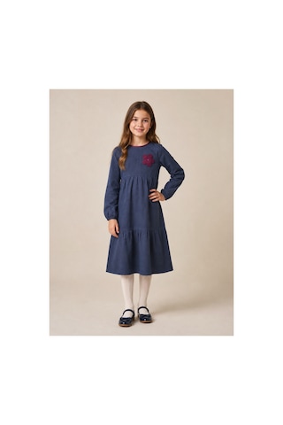 Angel&co. Girls Clothing Lacivert Mevsimlik Pamuk Kız Çocuk Midi Elbise Lacivert Lacivert Angel&co. Girls Clothing Lacivert Mevsimlik Pamuk Kız Çocuk Midi Elbise Lacivert Lacivert
