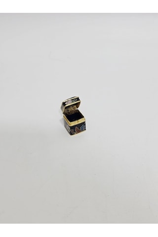 Antika Cloisonne Minyatür Kutu 2x2cm 090