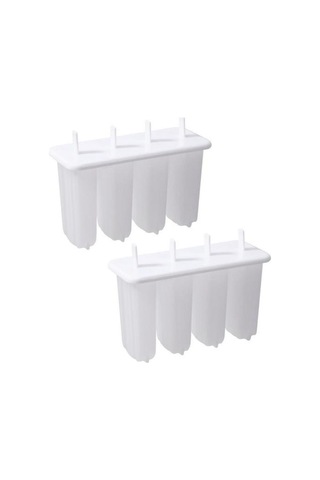 Jms Güvenli Buz Lolly Kalıpları Gıda Sınıfı Bpa İçermeyen Buz Küpleri Yapımı Beyaz