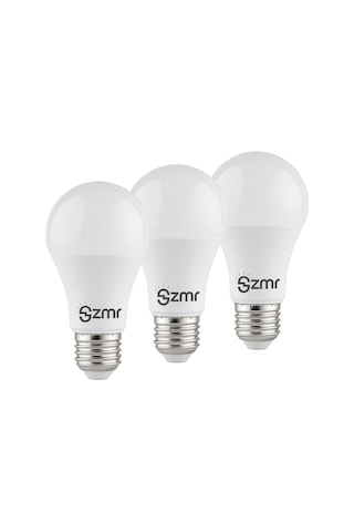 Zmr 105/b.65 3'lü Paket Led Ampul 15w 6500k Beyaz Işık E27 Duylu Enerji Tasarruflu Uzun Ömürlü