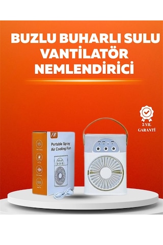 Mey İthalat Mini Usb Klima Fan 3 Kademeli Spreyli Hava Soğutucu, Taşınabilir