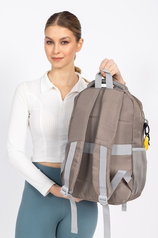 Şehir Hayatına Uyumlu Hafif Okul Sırt Çantası Günlük Kullanımda Maksimum Pratiklik - Kahverengi Kahverengi