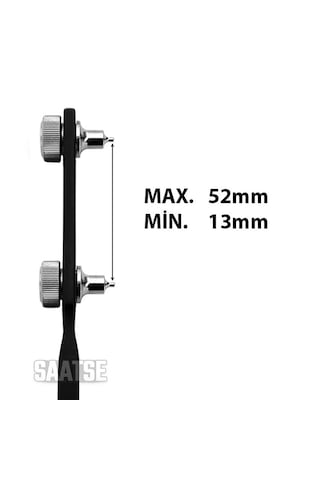 52mm Profesyonel Çelik Saat Arka Kapak Açma Tamir Anahtarı Ch1126