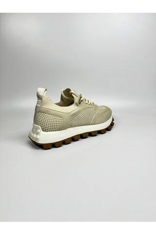 Daytex Triko Tekstil Saya Ultra Hafif Erkek Sneaker Spor Ayakkabı Bej