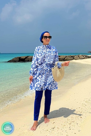 Kahijab Sea Tesettür Mayo Mavi