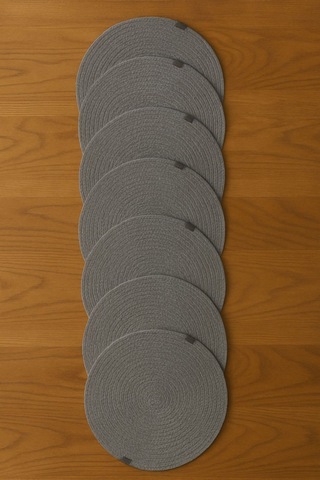 30 Cm 6 Lı Hasır Gri Renk Supla Gri