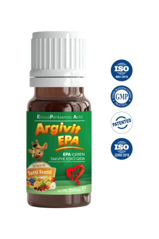 Argivit Epa Damla Balık Yağı Tutti Frutti Aromalı 2 x 10 ML