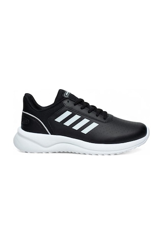 Best Of B100-26 Deri Anatomik Sneaker Siyah Beyaz 36-40 Siyah