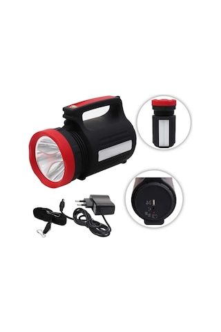 Brs500 5watt Işıldaklı Spot Fener Açık Gri
