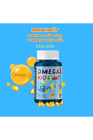 Senkavit Omega 3 For Kids Portakal Aromalı 120 Li Softjel