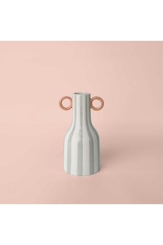 Linens Minella 14x13x26 Cm Vazo Gri Mercan Çok Renkli