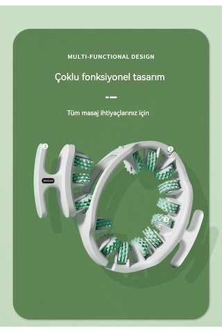 Novahub Roller Masaj Aleti - Bacak Ve Baldır Kası Egzersiz Çarkı Yeşil, Güçlendirici Model Yeşil