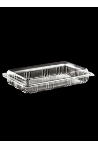 Kullan At Tek Kullanımlık Plastik Sızdırmaz 500 Gr Cc Şeffaf Baklava, Güllaç Saklama Kabı - 50 Adet