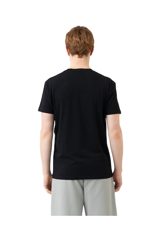 United Colors of Benetton Erkek Beyaz %100 Koton V Yaka Basic T-shirt SIYAH