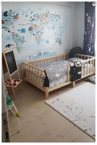 Montessori Yatak Ahşap Çocuk Yatak Ahşap