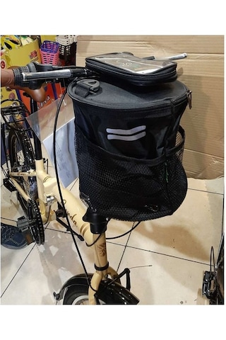 Procycle Katlanır Bisiklet Gidon Çantası Silindir Pc-780 Siyah