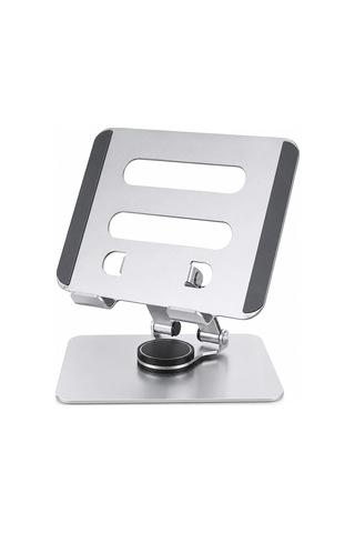 Lexroo Tablet Standı 360 Derece Dönebilen Tablet Stand Katlanabilir Metal Tablet Tutucu - Gri