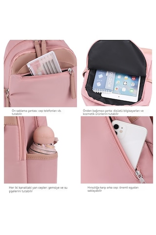 Yeni Trend Sırt Çantası-pembe Pembe