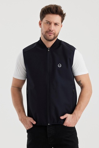 Alexandergardi Alexandergardı Dar Kesim İçi Polar Su İtici Softshell Kumaş Yelek Unı-ylk03 001