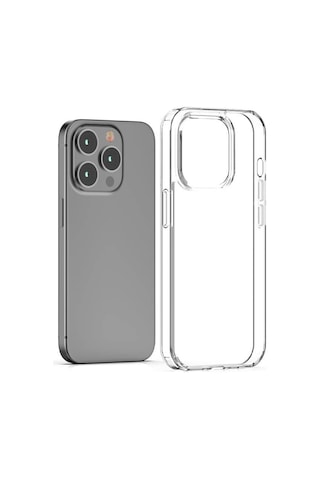 Apple Uyumlu iPhone 15 Pro Max Kılıf Şeffaf Tam Koruma Sağlayan Premium Tpu Silikon Kapak Ryc/coss Şeffaf