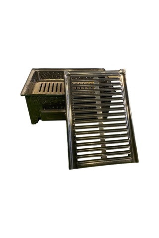 Emaye Boyalı Mangal Kırmızı - Siyah