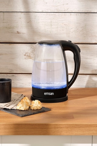 Emsan Speedy 1.8 LT Cam Gövdeli Işıklı Su Isıtıcı Kettle
