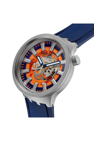 Swatch Sb07s114 Orange In The Works Erkek Kol Saati