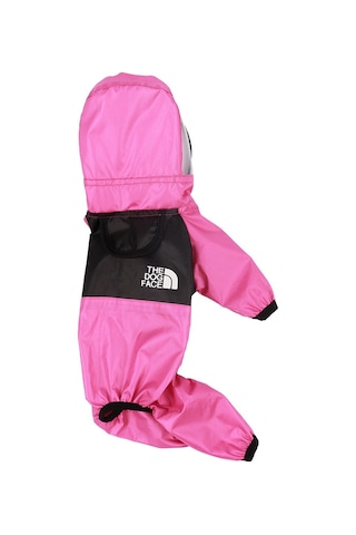 Köpekler İçin Mevsim Evrensel Yağmurluk Dört Ayaklı Giysiler Şeffaf Pu Su Geçirmez Giysiler, Boyut: L Gül Kırmızısı