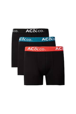 Ac&Co / Altınyıldız Classics Erkek Siyah Pamuklu Esnek 3'Lü Boxer Paketi Siyah