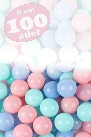 Filede Oyun Havuz Topları Lüx Renk Pastel 6 CM 100'lü