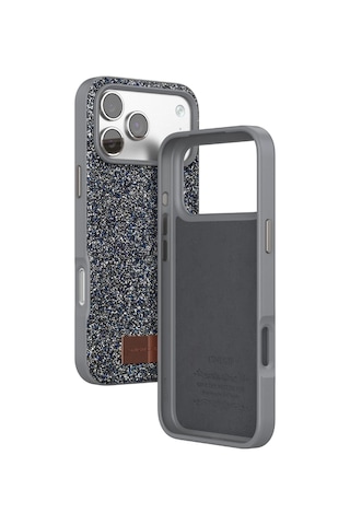 Gld-spt- Onegif Apple Uyumlu iPhone 17 Pro Max Bright Simli Kapak - Gümüş