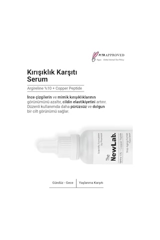 The NewLab , Kaz Ayakları &   Peptit Yüz Serumu 30 Ml (10% Argireline Peptide)