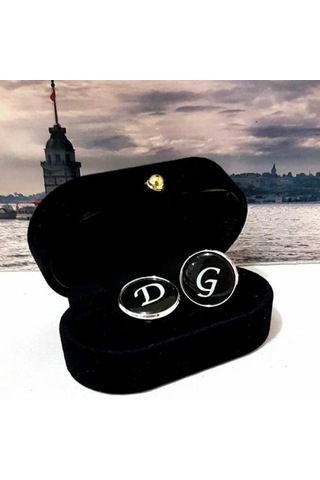 Damatlık Harfli Kol Düğmesi Babalar Günü Kol Düğmesi