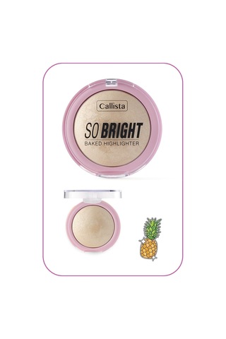 Callista So Bright Baked Highlighter Işıltılı Fırınlanmış Toz Aydınlatıcı - 01 Snowy Light