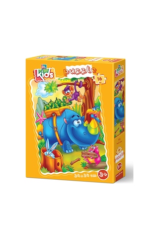 Yappuzz Tembel Tavşan 16 Parça Çoçuk Puzzle