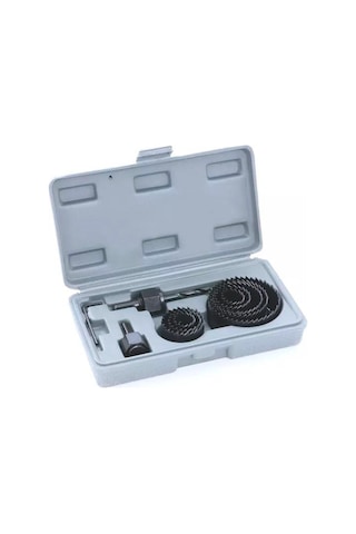 11 Parça Panç Seti Ahşap Demir Ağaç Delme Delik Açma Testere Seti