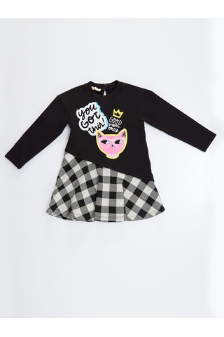 Denokids Mshb&g Havalı Kedi Kız Çocuk Elbise Renkli Çok Renkli