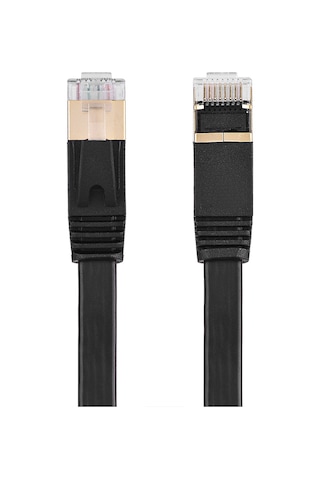 Lemestar Cat7 Ağ Kablosu, 10gbps Hızlı Veri Transferi, 600mhz Bant Genişliği, Altın Kaplı Rj45 Bağlantı, 10 Metre, Mavi