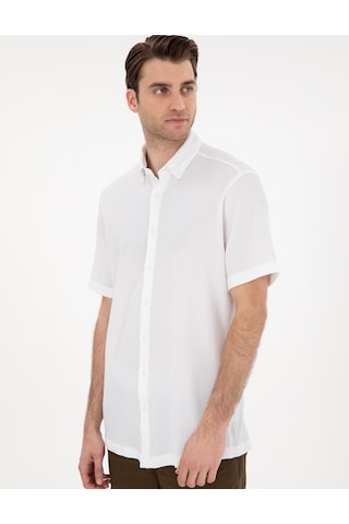 Pierre Cardin Erkek Beyaz Gömlek Kısa Kollu 50307091-vr013 Beyaz