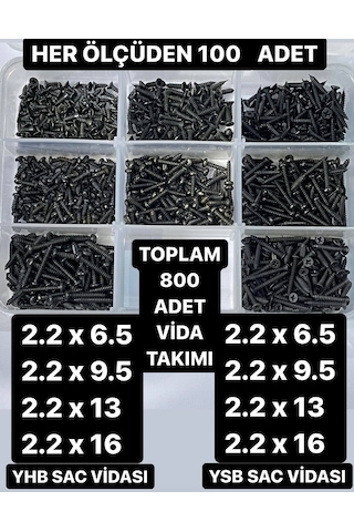 800 Parça Mini Vida 2.2 MM Elektronik Pcb Metal Ağaç Plastik için